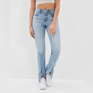 American Eagle 90s Bootcut Jeans Split Hem in Medium Wash (size 2)